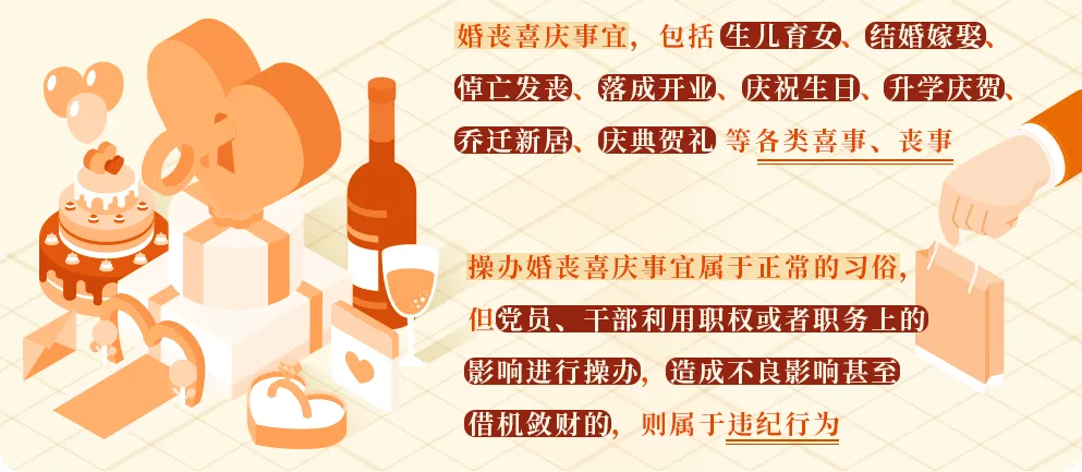 黨紀學習教育?丨這樣操辦婚喪喜慶事宜將受處分