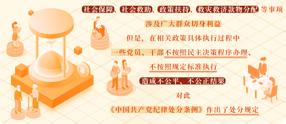 黨紀學習教育?丨在民生保障中顯失公平的處分規(guī)定