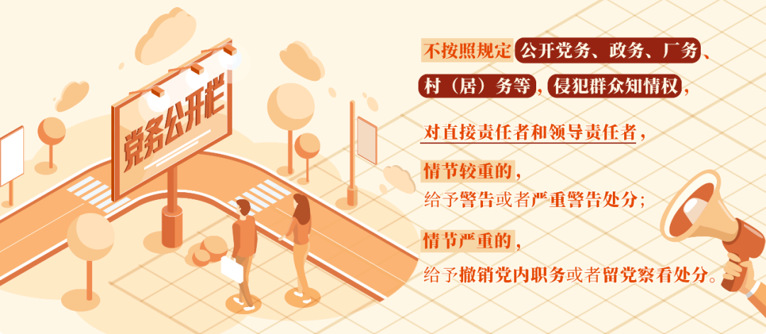黨紀學習教育?丨對侵犯群眾知情權(quán)行為的處分規(guī)定